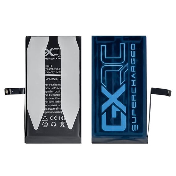 Аккумулятор GXQC Supercharged для Apple iPhone 14 IC Original New (без ошибки), усиленный (3580 mAh) Service Pack фото 2. Complektuha