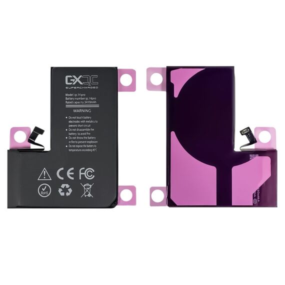 Аккумулятор GXQC Supercharged для Apple iPhone 14 Pro IC HC, усиленный (3410 mAh) Service Pack фото 1. Complektuha