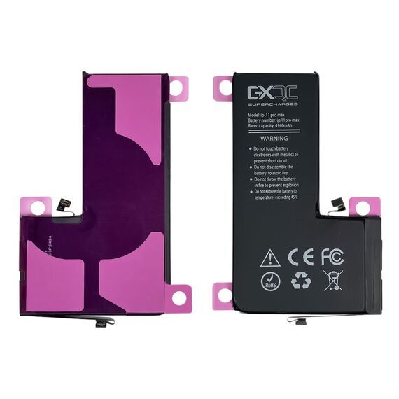 Аккумулятор GXQC Supercharged для Apple iPhone 11 Pro Max IC HC, усиленный (4940 mAh) Service Pack фото 1. Complektuha