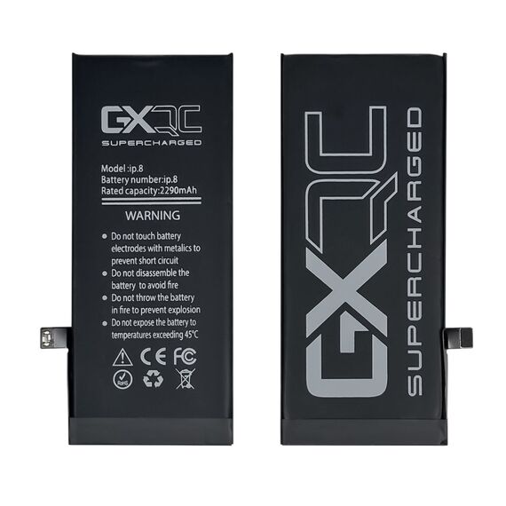 Аккумулятор GXQC Supercharged для Apple iPhone 8 IC HC, усиленный (2290 mAh) Service Pack фото 1. Complektuha