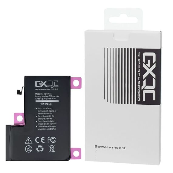Аккумулятор GXQC Supercharged для Apple iPhone 12 Pro Max IC Original (без ошибки), усиленный (4530 mAh) Service Pack. Complektuha