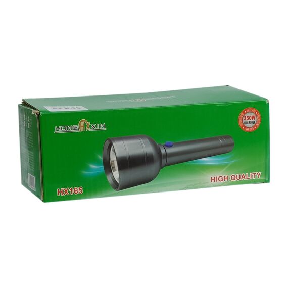 Фонарик аккумуляторный LED  Hongxin HX165 2000 lm, металлический, 2600 mAh, Type-C, grey фото 2. Complektuha