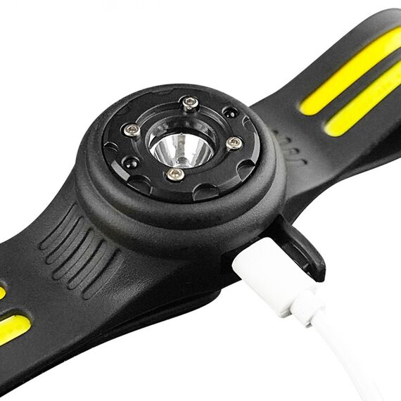 Фонарик аккумуляторный LED COB  T134 XPE, налобный, 300 lm, встроенный аккумулятор 700 mAh, Type-C, 6 режимов, black фото 2. Complektuha