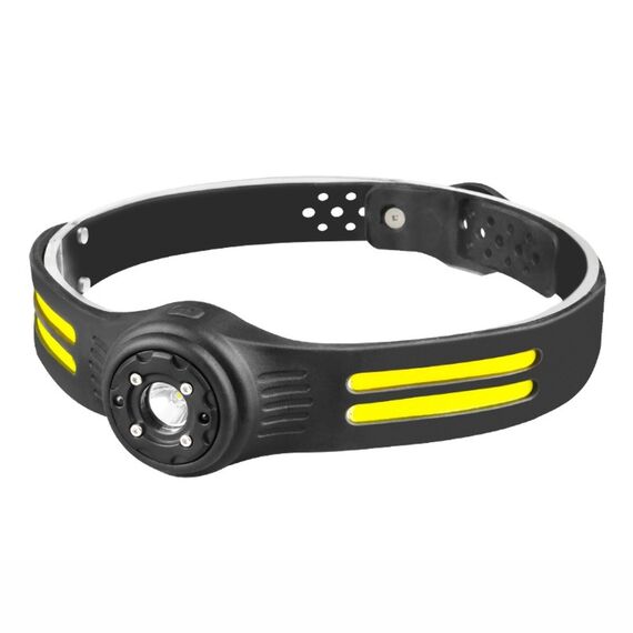 Фонарик аккумуляторный LED COB  T134 XPE, налобный, 300 lm, встроенный аккумулятор 700 mAh, Type-C, 6 режимов, black. Complektuha
