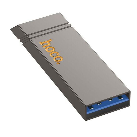 USB накопитель Hoco UD13 128GB USB 3.2 metal gray стальной фото 1. Complektuha