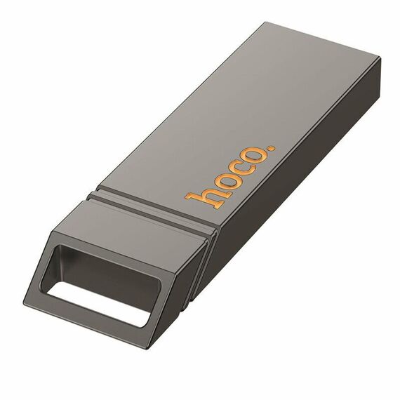 USB накопитель Hoco UD13 128GB USB 3.2 metal gray стальной фото 2. Complektuha