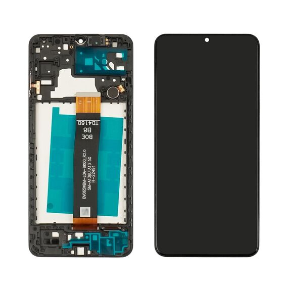 Дисплей для Samsung A047F/ A136 Galaxy A04S (2022)/ A13 (5G) (2021) з чорним тачскрином та корпусною рамкою GXQC Service Pack фото 1. Complektuha