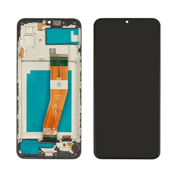 Дисплей для Samsung A035F Galaxy A03 (2022) з чорним тачскрином та корпусною рамкою GXQC Service Pack фото 1. Complektuha