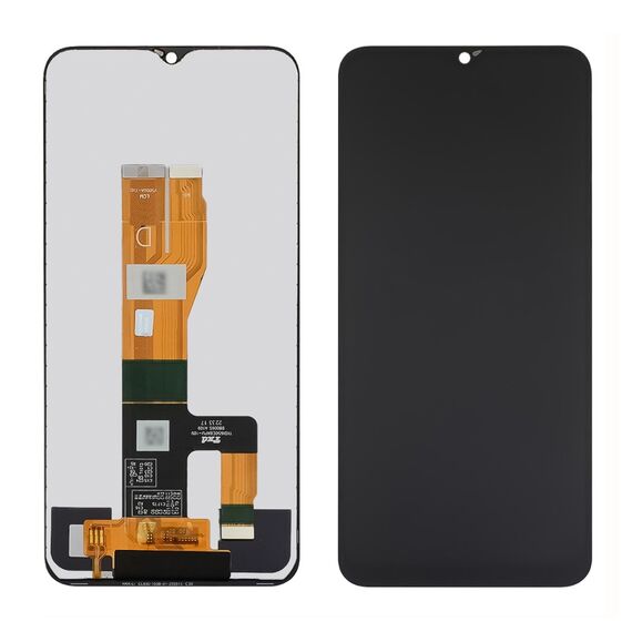 Дисплей для Realme C30S з чорним тачскрином GXQC Service Pack фото 1. Complektuha