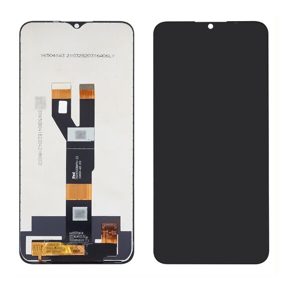 Дисплей для Realme C20/ C21 з чорним тачскрином GXQC Service Pack фото 1. Complektuha