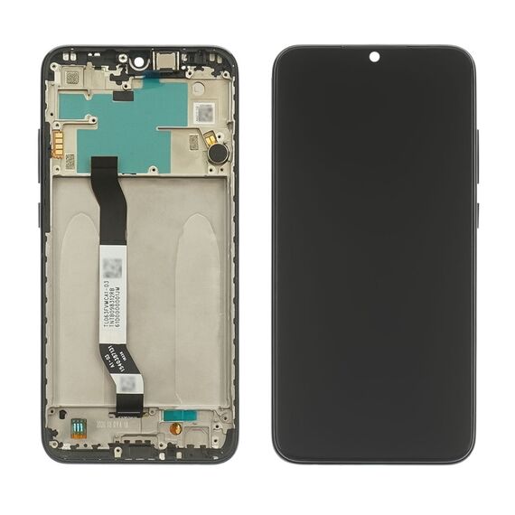 Дисплей для Xiaomi Redmi Note 8 з чорним тачскрином та чорною корпусною рамкою GXQC Service Pack фото 1. Complektuha
