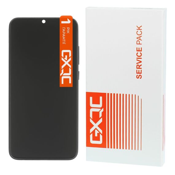 Дисплей для Xiaomi Redmi Note 8 з чорним тачскрином та чорною корпусною рамкою GXQC Service Pack. Complektuha