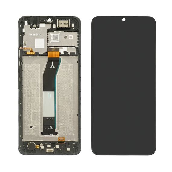 Дисплей для Xiaomi Redmi A3 з чорним тачскрином та корпусною рамкою GXQC Service Pack фото 1. Complektuha