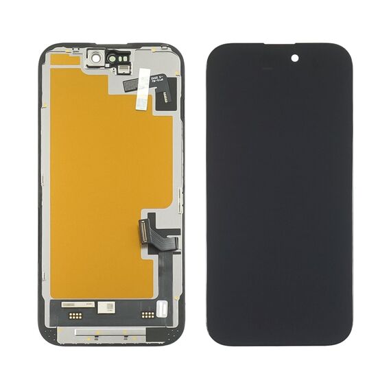 Дисплей для Apple iPhone 15 з чорним тачскрином 60Hz GXQC-Super OLED SOFT Service Pack фото 1. Complektuha