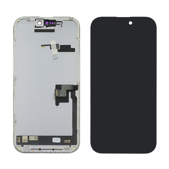 Дисплей для Apple iPhone 16 Pro з чорним тачскрином 120Hz GXQC-Super OLED SOFT Service Pack фото 1. Complektuha