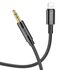 Кабель AUX Hoco  UPA19 1m Lightning to Jack 3.5 1m чёрный. Complektuha