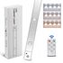 LED светильник cat's eye  60-2S с пультом, аккумулятором, датчиком движения и освещенности 60 см 2W алюминиевый серебристый. Complektuha